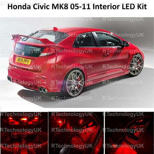 Red premium honda civic mk8 - honda,