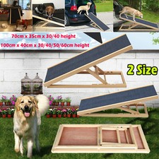 Solid Wooden Pet Ramp Car Dog
