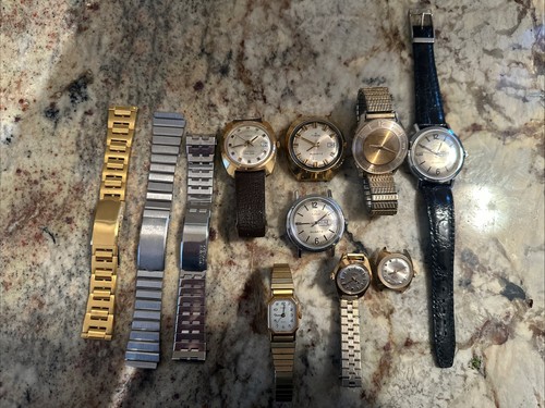 Vintage timex watch lot - q,