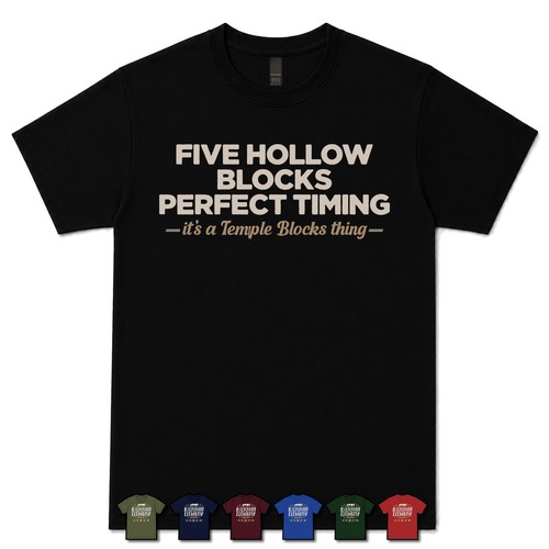 Five hollow blocks - five,