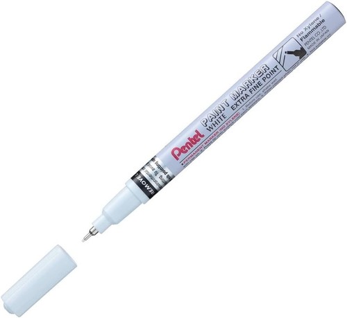 White fine permanent paint - fine,