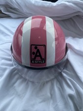 Pink Motorcycle Crash Helmet