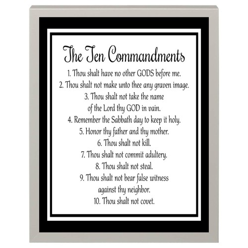 The ten commandments - ten,