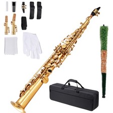 Gold Brass Straight Soprano