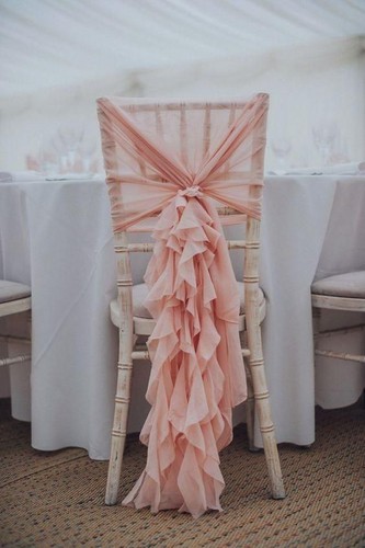 Chair cover wedding - wedding, chiffon