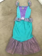LOVELY GIRLS PRINCESS ARIEL THE LITTLE MERMAID FANCY DRESS COSTUME AGE 7-9 YEARS