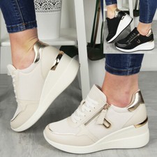 Wedge Shoes Trainers Womens