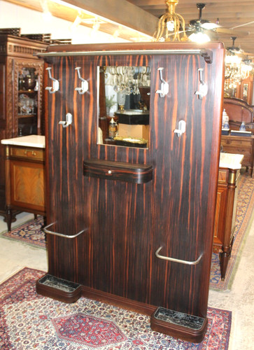 French antique ebony macassar - ebony,