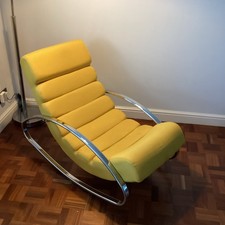 Dwell Mustard Rocking Chair