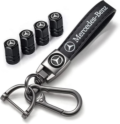 Car keychain with mercedes - car,