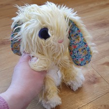 SCRUFF A LUVS Yellow Bunny Rabbit  SOFT TOY PLUSH WORLDS APART Floral Ears 