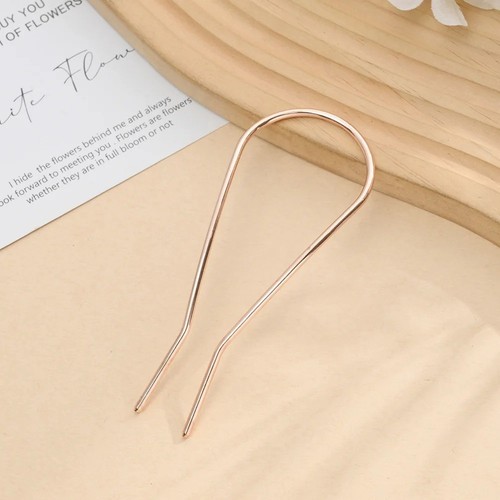 Womens hair pin shaped fork - u,