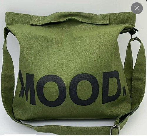 Moomin green canvas shoulder - green,