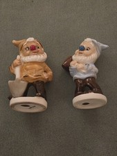 Two Vintage Ceramic Dwarves Or