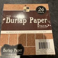 DCWV 6"x6" Single-Sided Specialty Stack 24pcs - Burlap