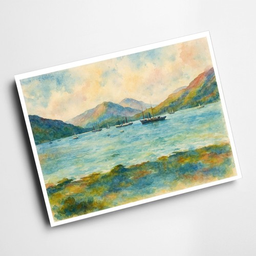 Print holy loch vintage - -,