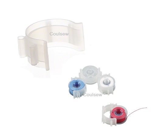 Sewing machine bobbin clips - machine,