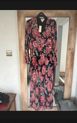 Oasis navy floral pleated - oasis,