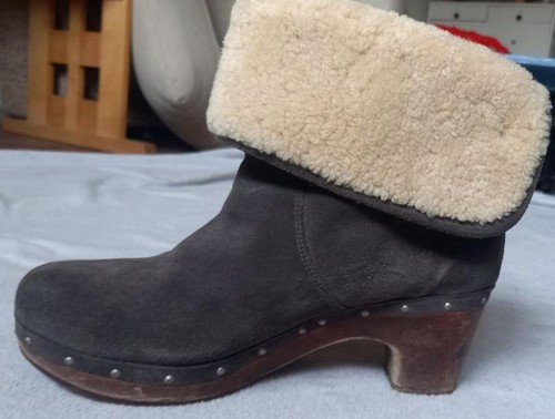 Women ugg clogs grey suede - women,