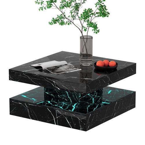 High gloss marble - led, coffee