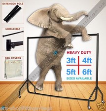 Heavy duty garment rail - heavy,