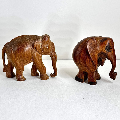 Vintage hand carved wooden - carved,