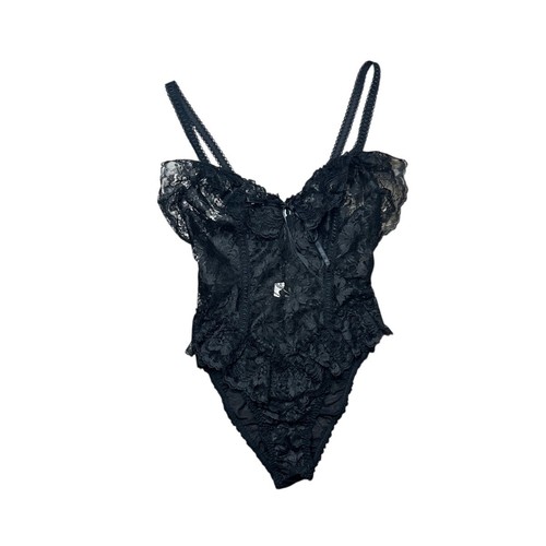 Vintage lace teddy bodysuit - lace,