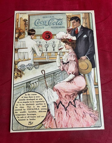 1906 coca cola soda - soda, fountain