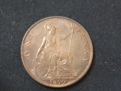 1899 penny coin - 1899, 1d
