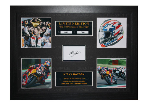 Nicky hayden signed ltd - signed,