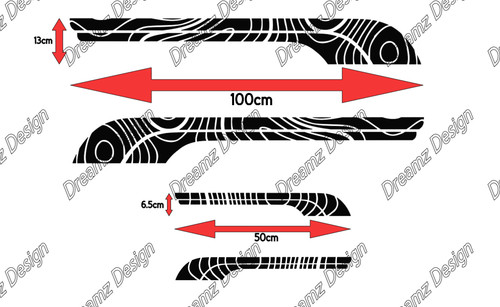 Motorhome stripes graphics - x,