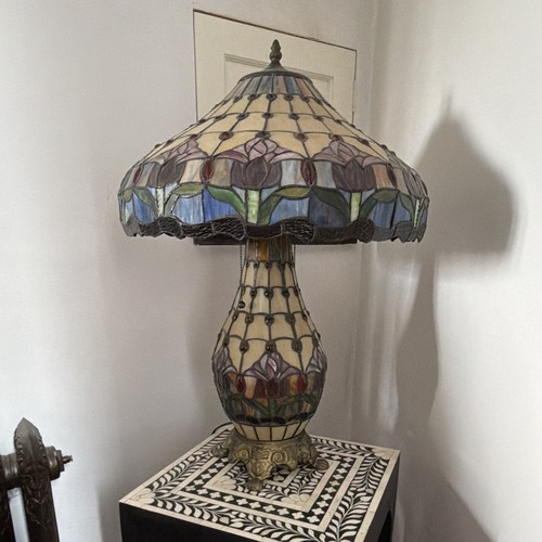 Tiffany stained glass floral - stained,
