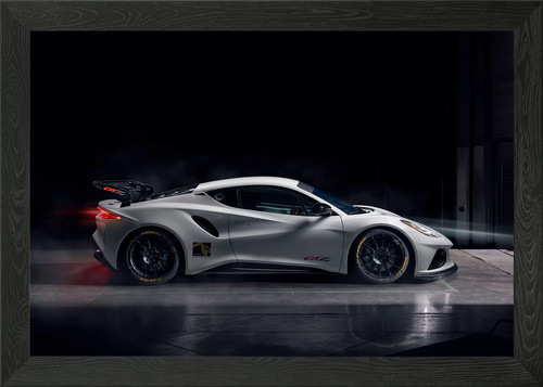 Lotus emira gt4 framed wall - gt4,