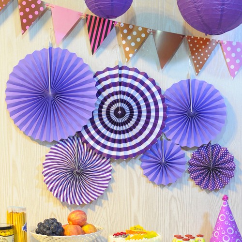 Tts paper fan flowers garland - tts,