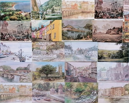 Postcards art topo - postcards,