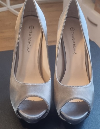 Women pewter grey satin - women's,