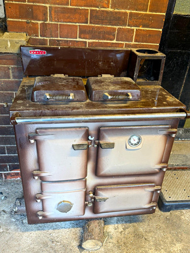 Oil burning rayburn - oil, cast