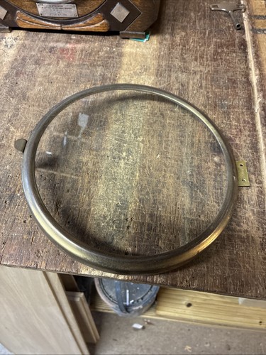 Brass clock bezel and glass - brass,