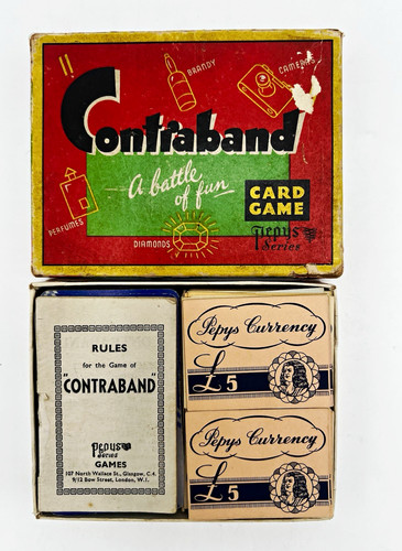 1950 pepys contraband card - pepys,