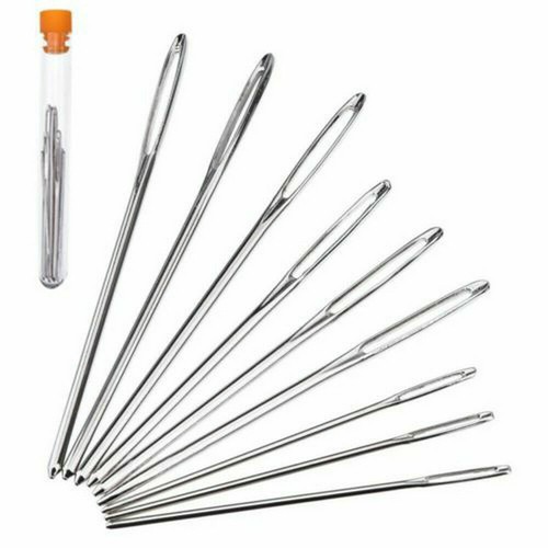 9pcs stainless steel knitting - stainless,