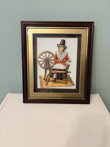Vintage framed welsh - welsh, lady