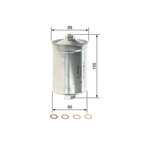 Bosch fuel filter element fits - bosch,