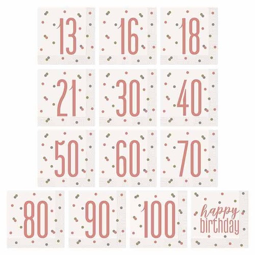 Rose gold age birthday - gold,