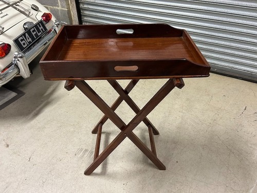 Antique mahogany butler tray - antique,