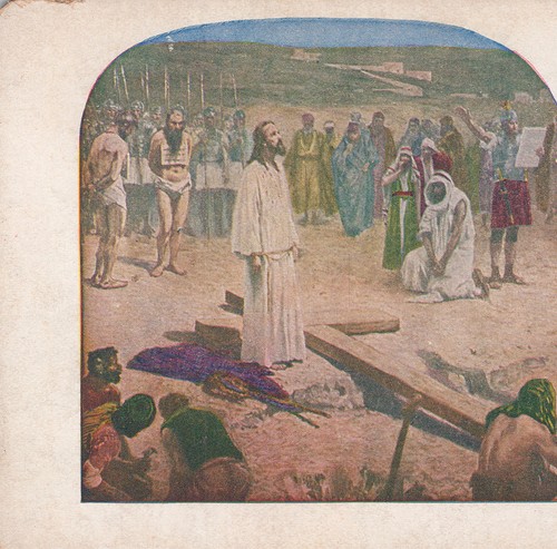 1900s stereoview card christ - 1900s,