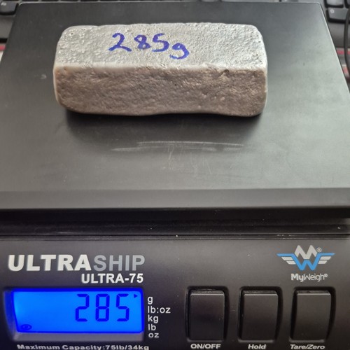 Aluminium ingot 285grams made - 285grams,