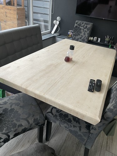 Solid marble table housing - table,