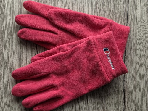 Berghaus pink fleece gloves - berghaus,