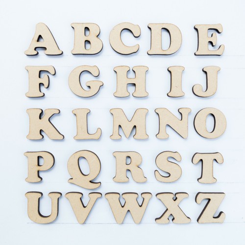 40mm mdf craft letters - 40mm,