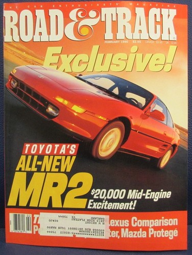 Road track magazine feb 1990 - magazine,